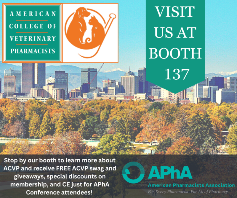 Join ACVP at APhA 2023 in Phoenix, AZ, March 2427 American College