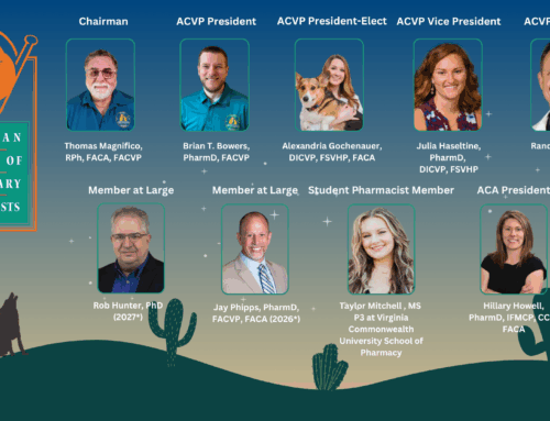 American College of Veterinary Pharmacists Announces New Officers, Board Members, Committee Chairs and APhA Delegates