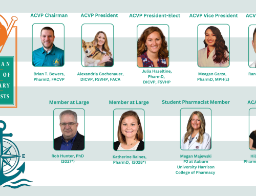 American College of Veterinary Pharmacists Announces New Officers, Board Members and Committee Chairs for 2026-2027