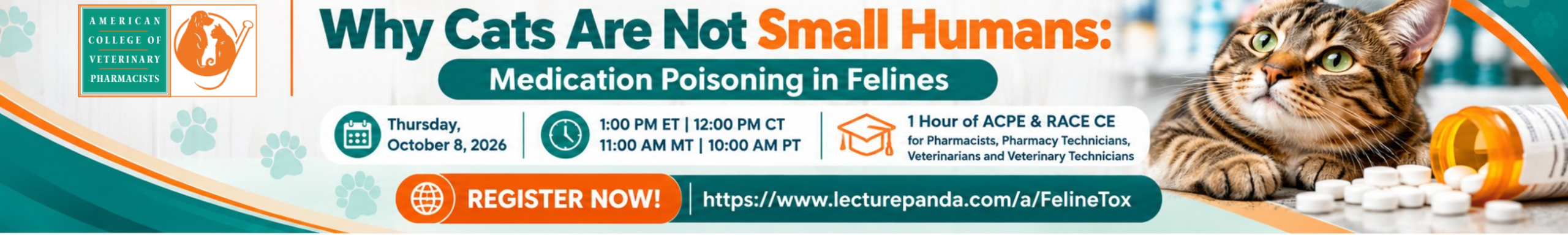 ACVP Webinar — Why Cats Are Not Small Humans October 8 2026 Website Banner scaled
